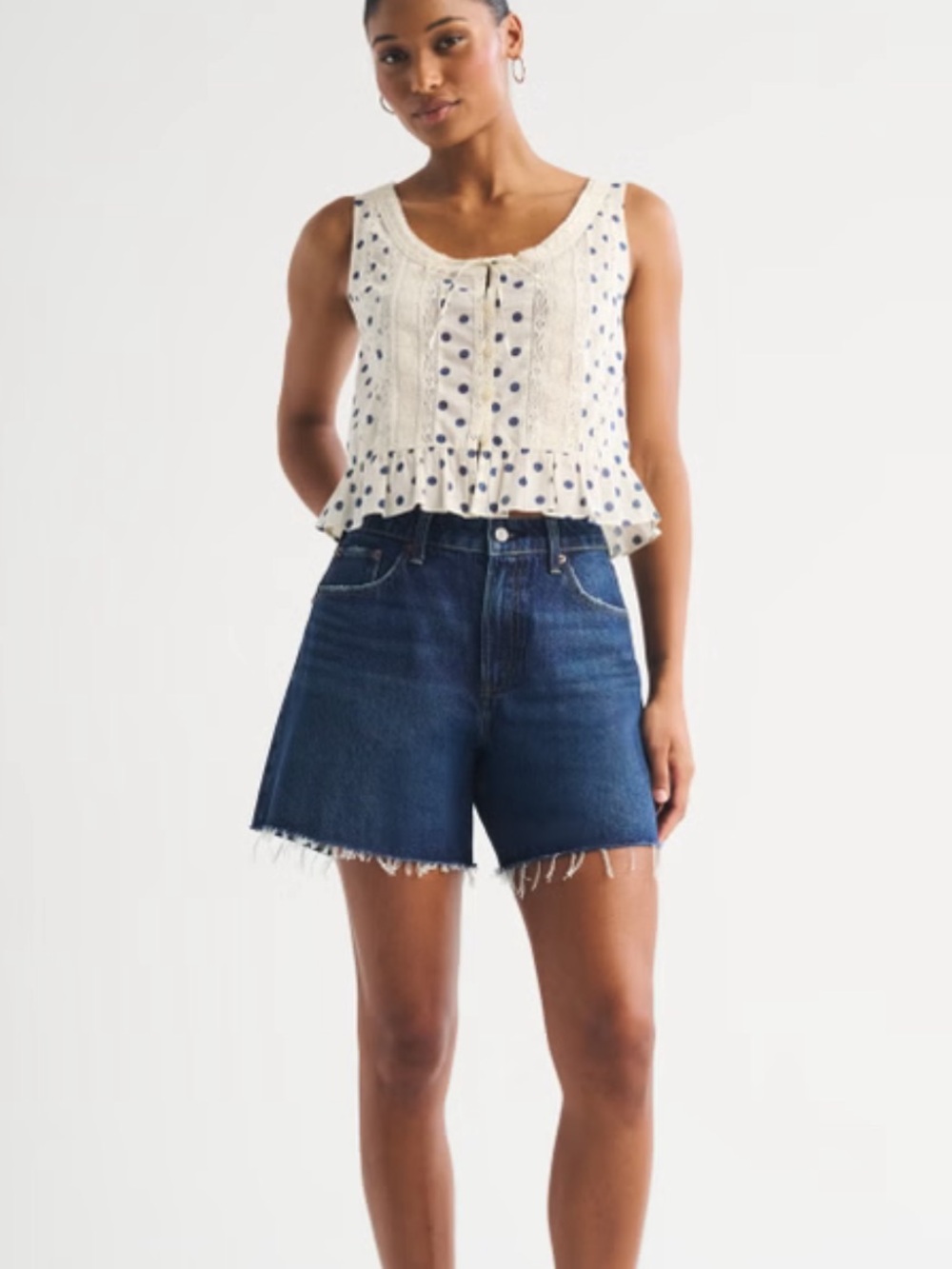Abercrombie & Fitch Curve Love High-Rise Loose Short